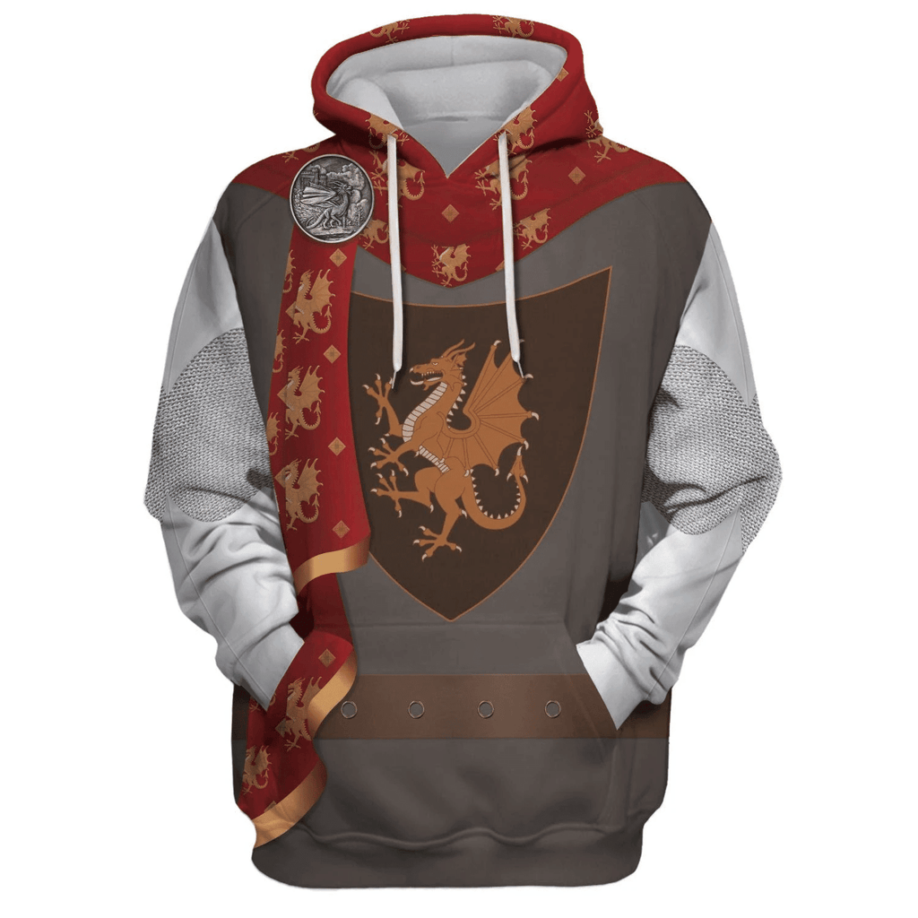 OodieGang British King Arthur Arthur Pendragon Costume Hoodie Sweatshirt T-Shirt Tracksuit - OodieGang.com