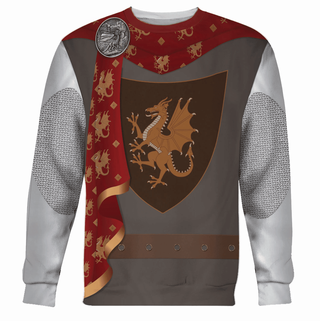 OodieGang British King Arthur Arthur Pendragon Costume Hoodie Sweatshirt T-Shirt Tracksuit - OodieGang.com