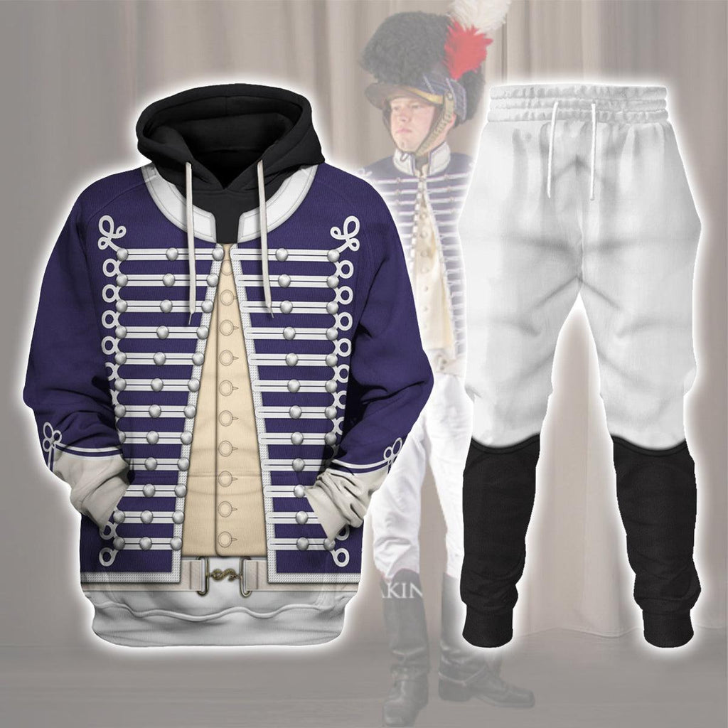 Oodiegang British Light Dragoon-Officer (1796-1802) Uniform All Over Print Hoodie Sweatshirt T-Shirt Tracksuit - Oodiegang.com