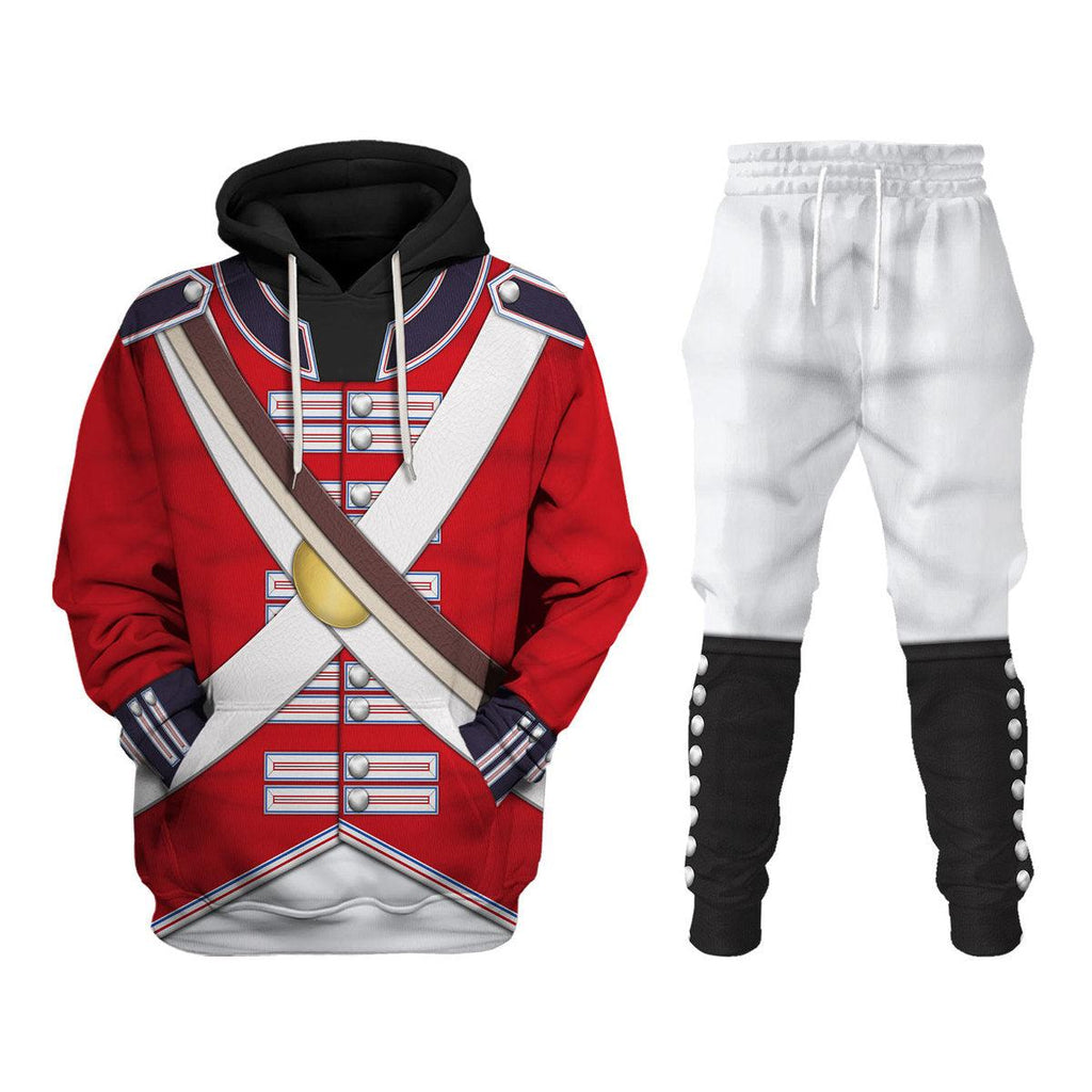 Oodiegang British Line Regiment (1802-1812) Uniform All Over Print Hoodie Sweatshirt T-Shirt Tracksuit - Oodiegang.com