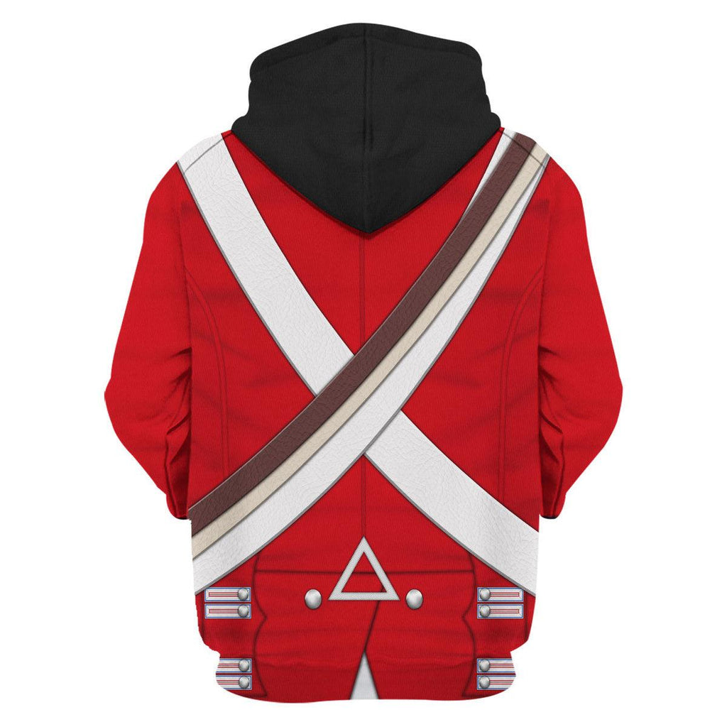 Oodiegang British Line Regiment (1802-1812) Uniform All Over Print Hoodie Sweatshirt T-Shirt Tracksuit - Oodiegang.com