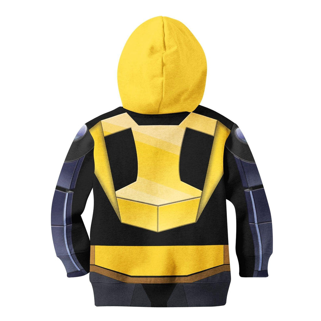 OodieGang Bumblebee Kid Costume Cosplay Hoodie Sweatshirt T-Shirt - OodieGang.com