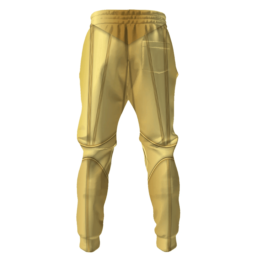 OodieGang C-3PO Costume Hoodie Sweatshirt T-Shirt Sweatpants - OodieGang.com