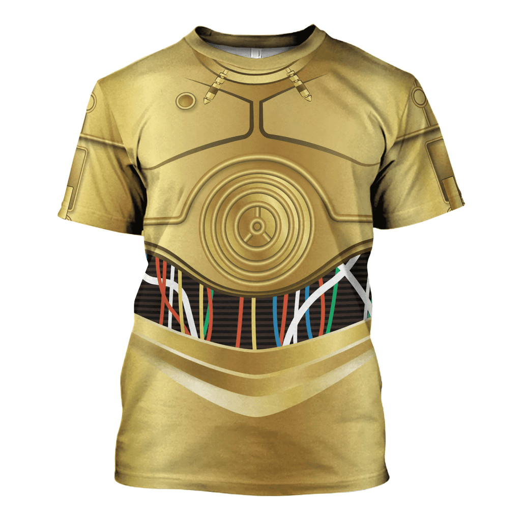 OodieGang C-3PO Costume Hoodie Sweatshirt T-Shirt Sweatpants - OodieGang.com