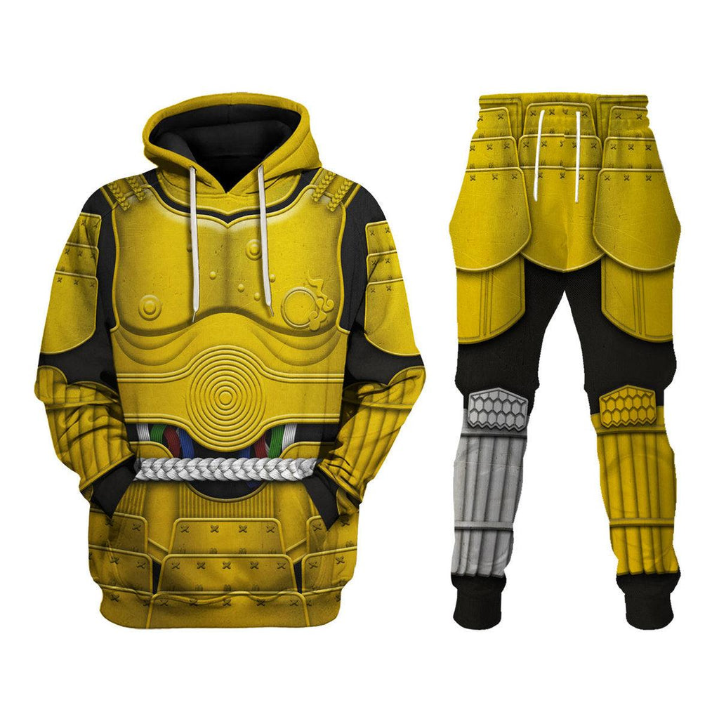 OodieGang C-3PO Samurai Costume Hoodie Sweatshirt T-Shirt Sweatpants - OodieGang.com