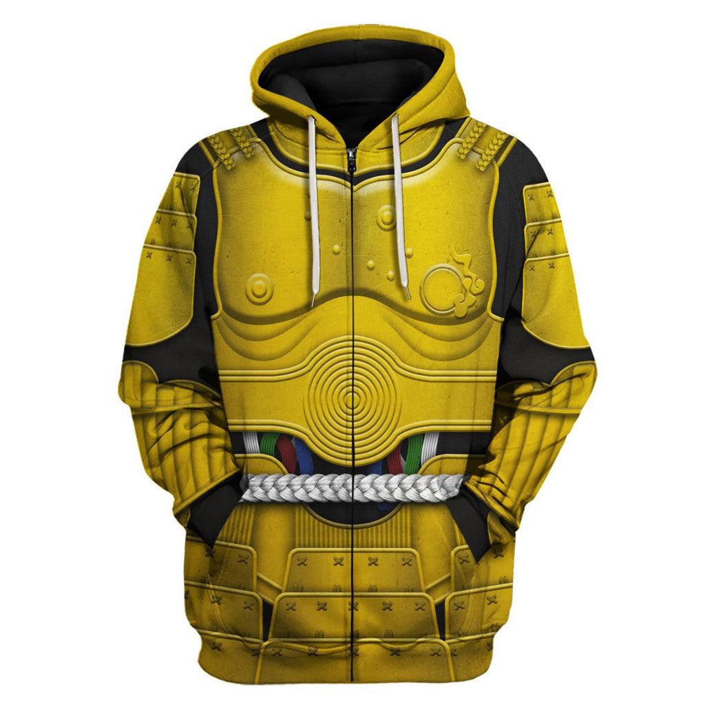 OodieGang C-3PO Samurai Costume Hoodie Sweatshirt T-Shirt Sweatpants - OodieGang.com