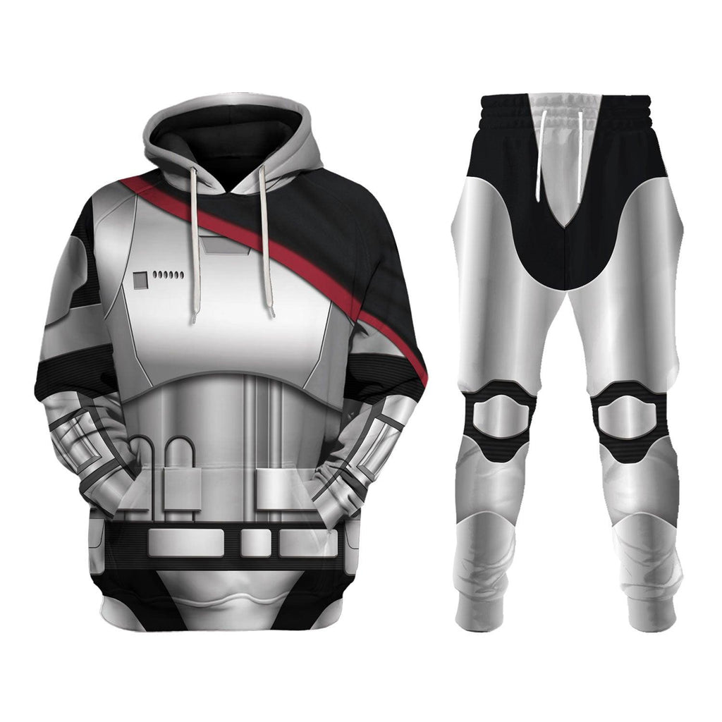 OodieGang Captain Phasma's Armor Costume Hoodie Sweatshirt T-Shirt Sweatpants - OodieGang.com