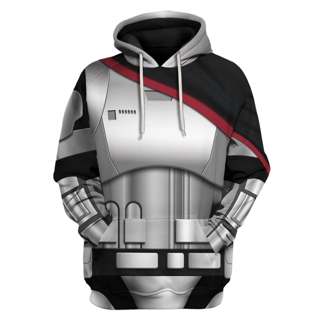 OodieGang Captain Phasma's Armor Costume Hoodie Sweatshirt T-Shirt Sweatpants - OodieGang.com