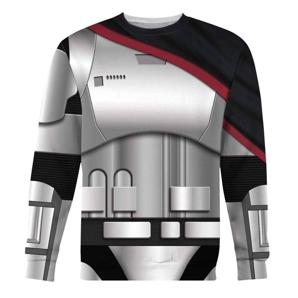 OodieGang Captain Phasma's Armor Costume Hoodie Sweatshirt T-Shirt Sweatpants - OodieGang.com