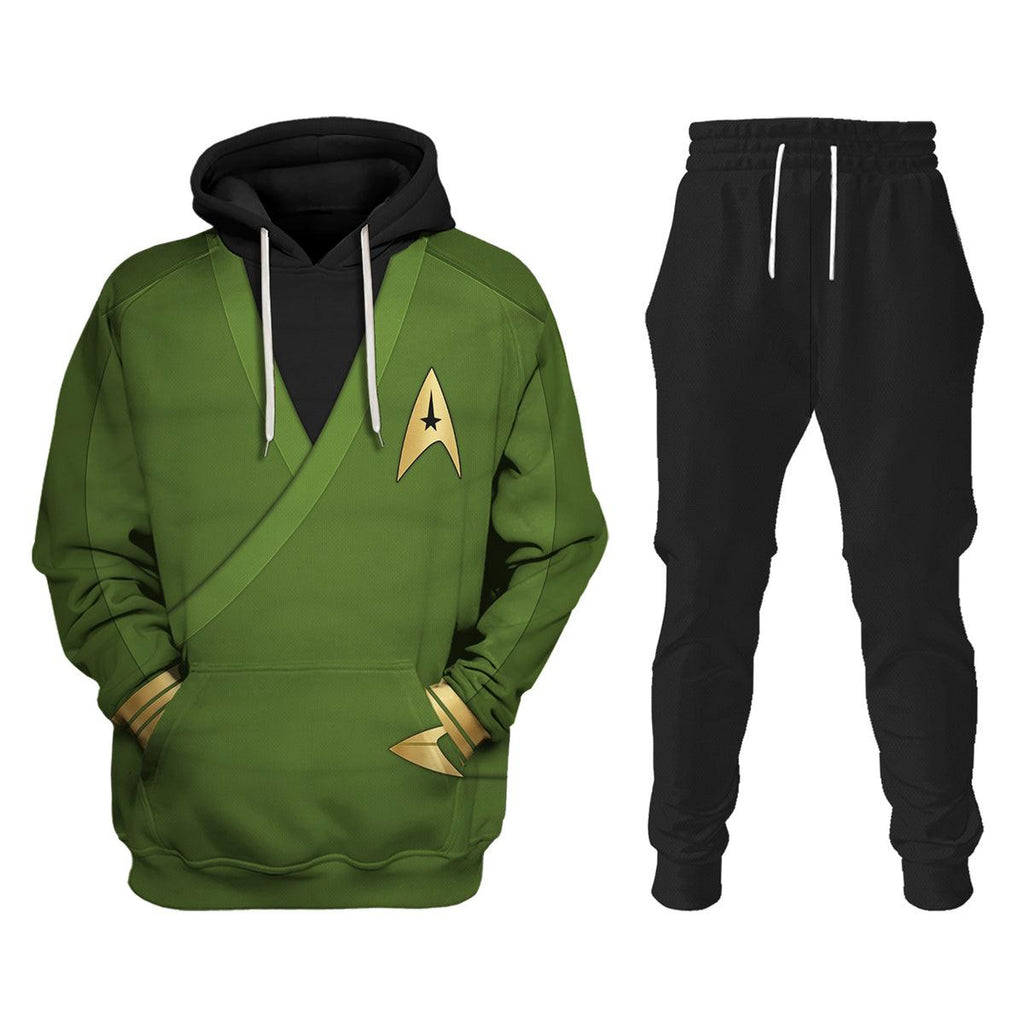 Oodiegang Captain Pike Green Costume Hoodie Sweatshirt T-Shirt Sweatpants - Oodiegang.com