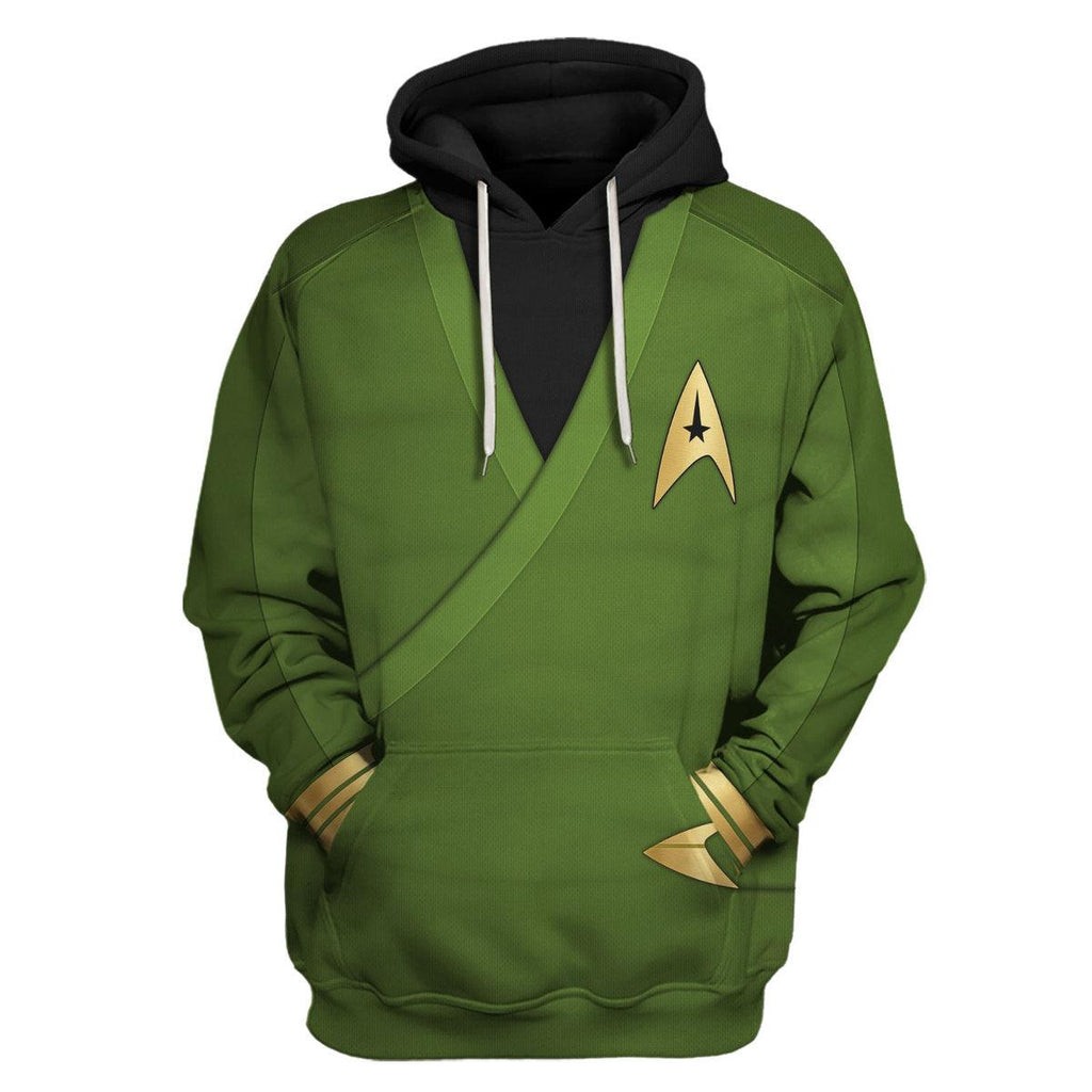 Oodiegang Captain Pike Green Costume Hoodie Sweatshirt T-Shirt Sweatpants - Oodiegang.com