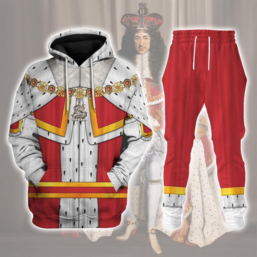 Oodiegang Charles II King of England Costume Hoodie Sweatshirt T-Shirt Tracksuit - Oodiegang.com