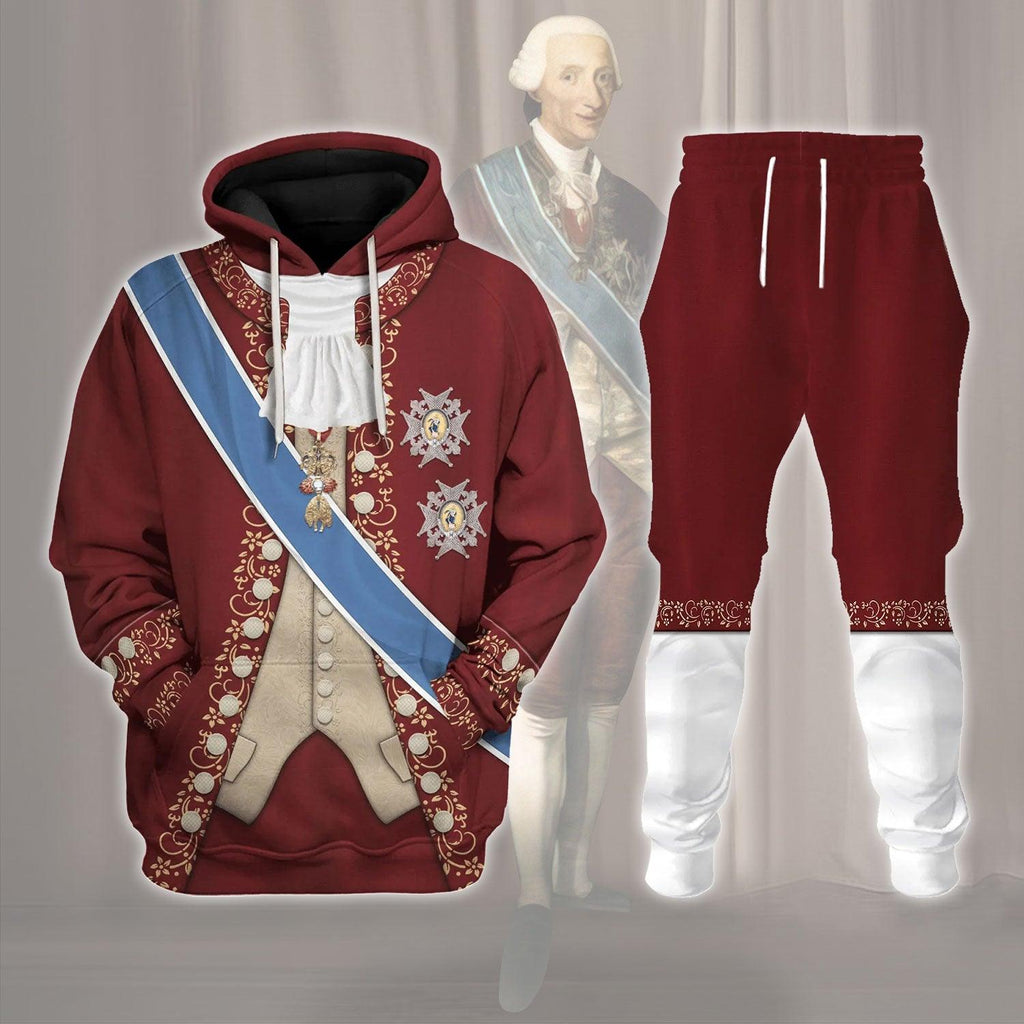 OodieGang Charles III of Spain Costume Hoodie Sweatshirt T-Shirt Tracksuit - OodieGang.com