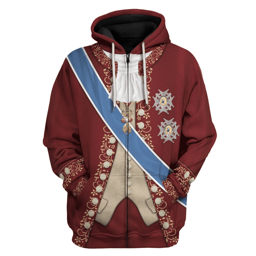 OodieGang Charles III of Spain Costume Hoodie Sweatshirt T-Shirt Tracksuit - OodieGang.com