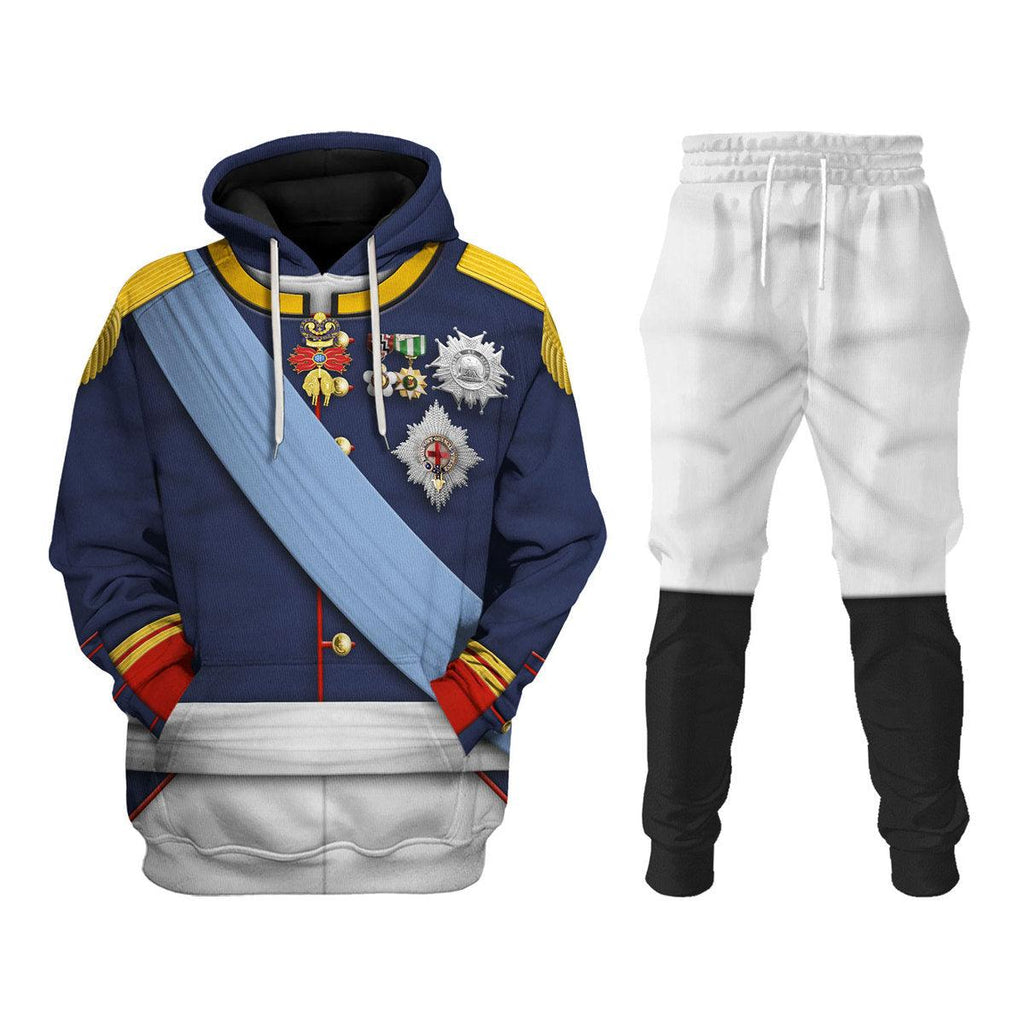 Oodiegang Charles X of France Uniform All Over Print Hoodie Sweatshirt T-Shirt Tracksuit - Oodiegang.com