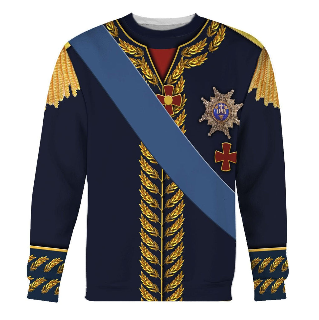 Oodiegang Charles XIV John of Sweden Marshal General in Napoleic War Historical Costume Hoodie Sweatshirt T-Shirt Tracksuit - Oodiegang.com