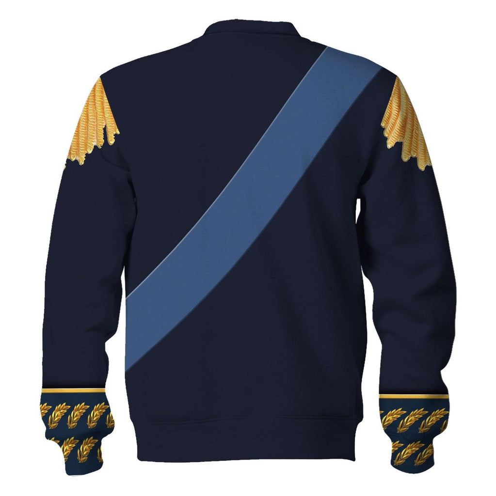 Oodiegang Charles XIV John of Sweden Marshal General in Napoleic War Historical Costume Hoodie Sweatshirt T-Shirt Tracksuit - Oodiegang.com