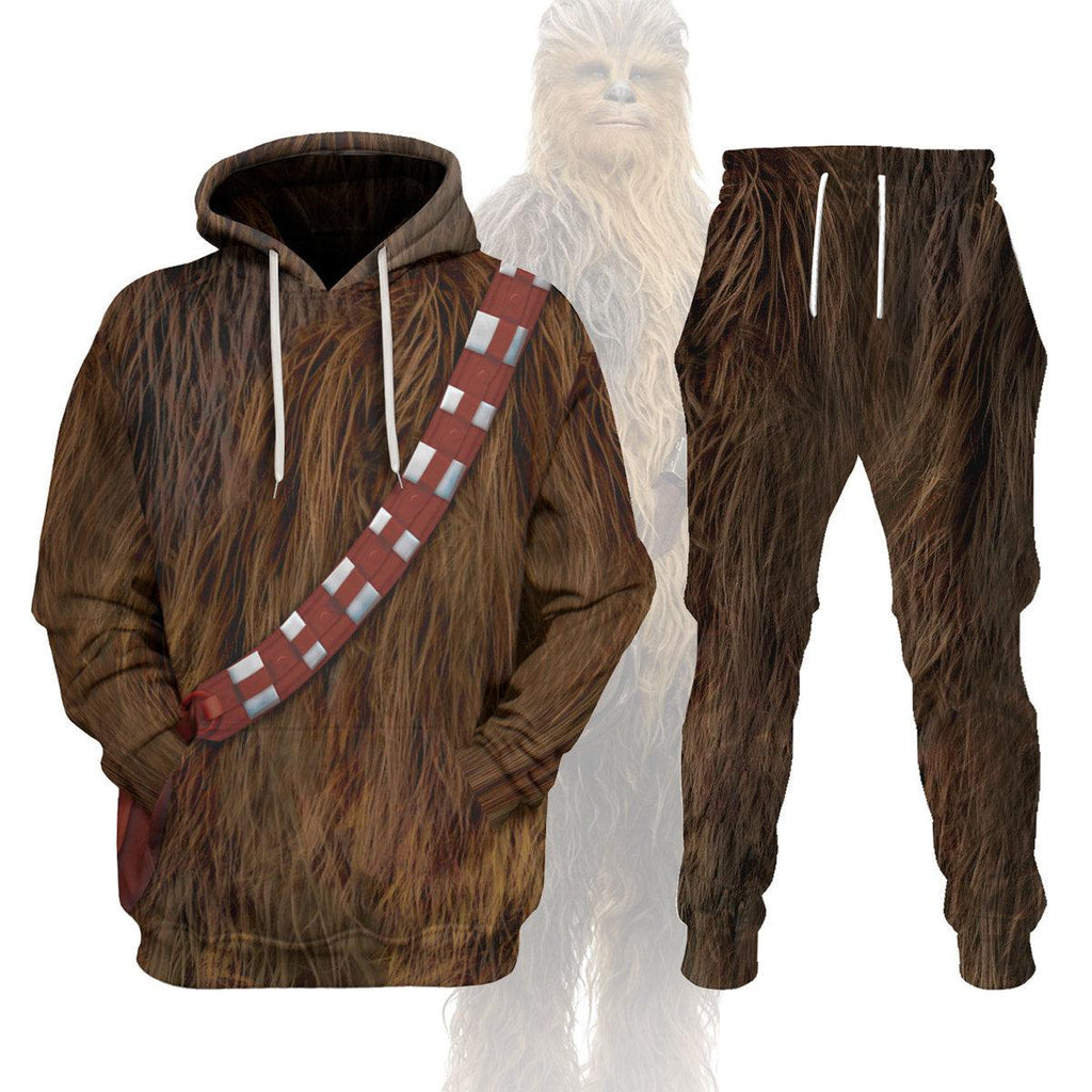 CustomsPig Chewbacca Costume Hoodie Sweatshirt T-Shirt - CustomsPig.com