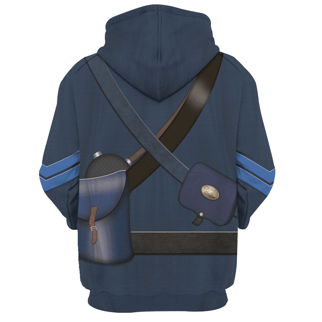 OodieGang Civil Wars of Blue Union Infantryman Costume Hoodie Sweatshirt T-Shirt Tracksuit - OodieGang.com