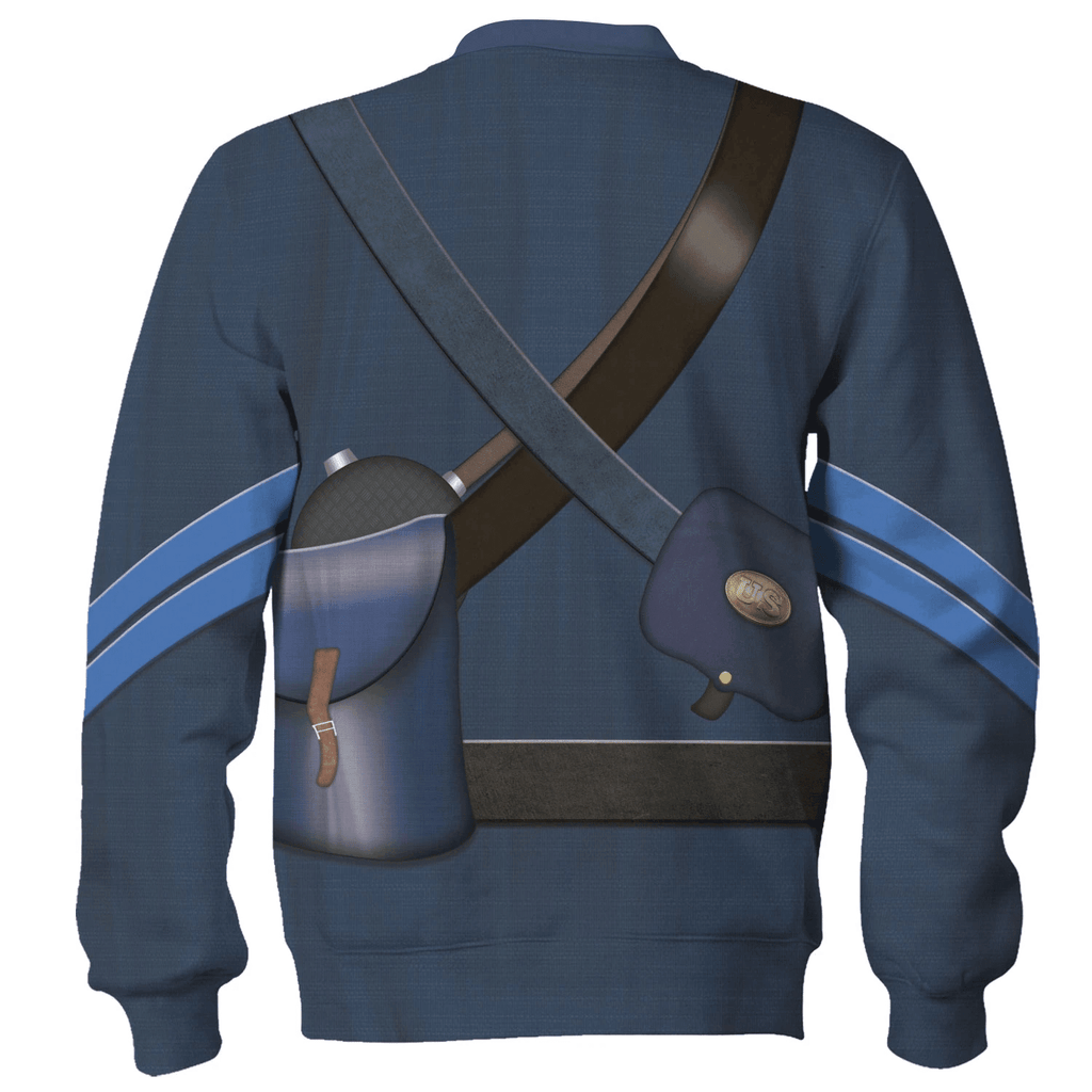 OodieGang Civil Wars of Blue Union Infantryman Costume Hoodie Sweatshirt T-Shirt Tracksuit - OodieGang.com