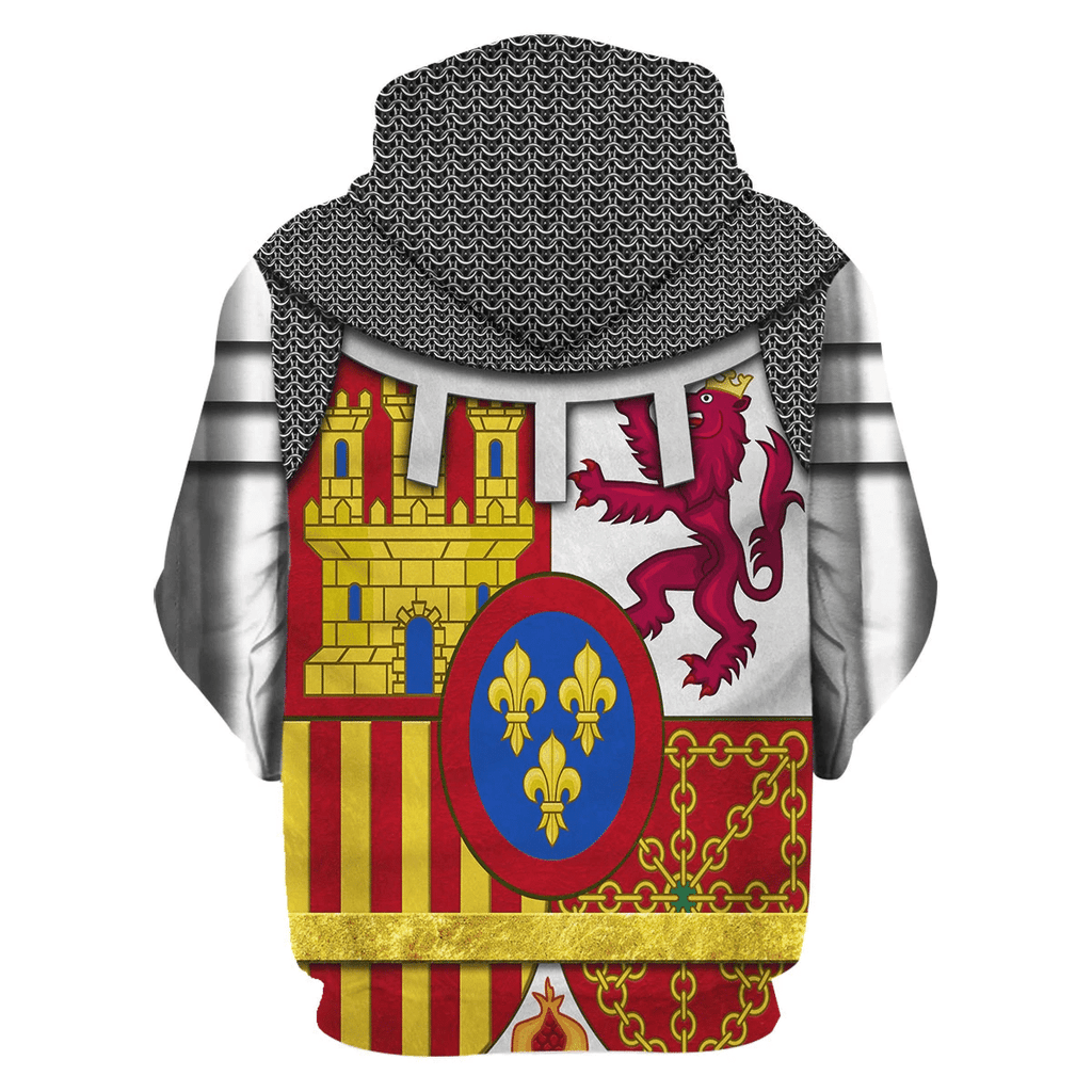 OodieGang Coat Of Arms Of Spain Costume Hoodie Sweatshirt T-Shirt Tracksuit - OodieGang.com