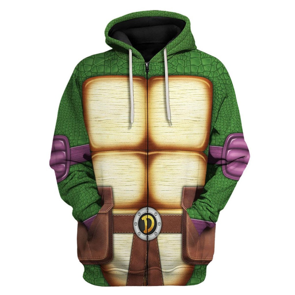 OodieGang Donatello Ninja Turtles Costume Hoodie Sweatshirt T-Shirt ZipHoodie Sweatpants - OodieGang.com