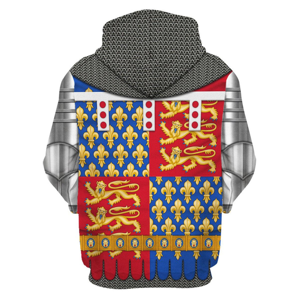 Oodiegang Edmund of Langley, 1st Duke of York Amour Knights Costume Hoodie Sweatshirt T-Shirt Tracksuit - Oodiegang.com