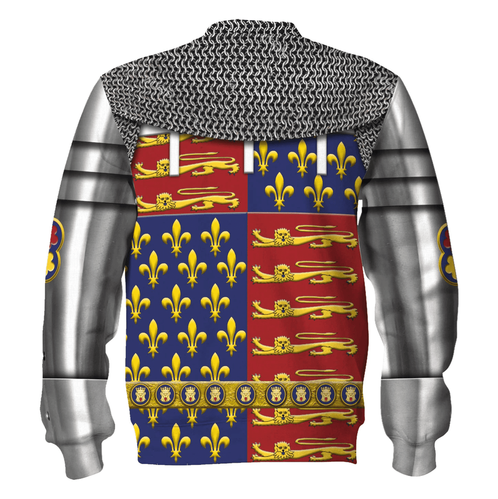 OodieGang Edward The Black Prince Armor Costume Hoodie Sweatshirt T-Shirt Tracksuit - OodieGang.com