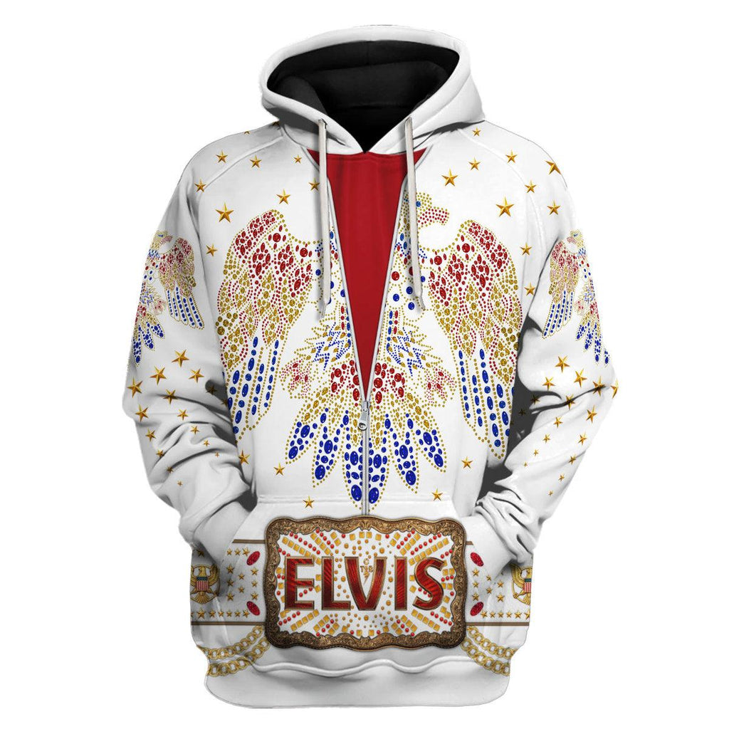 OodieGang Elvis Aloha Costume from Hawaii New Hoodie Sweatshirt T-Shirt Sweatpants - OodieGang.com