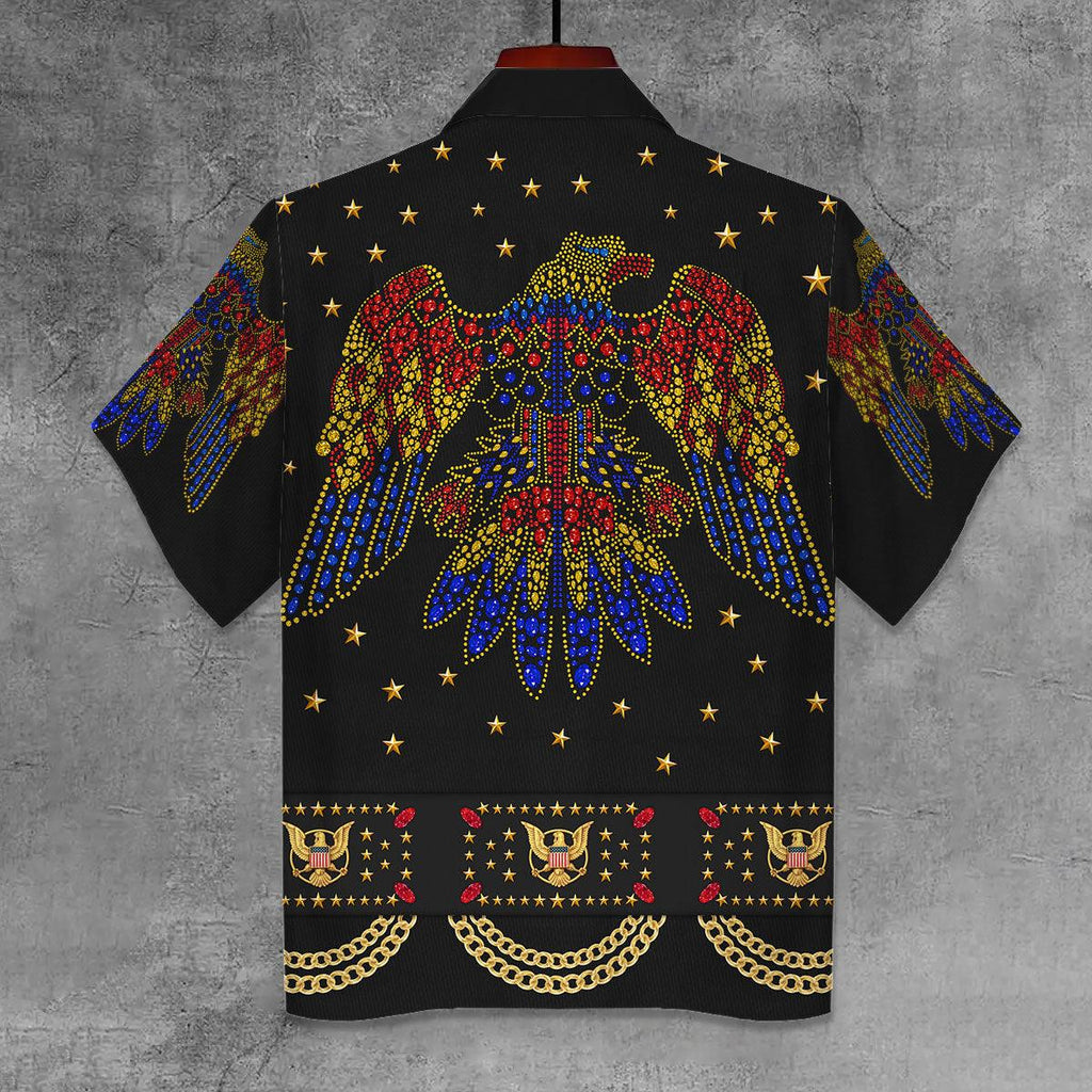 OodieGang Elvis Aloha from Hawaii Black Unisex Hawaii Shirt - OodieGang.com