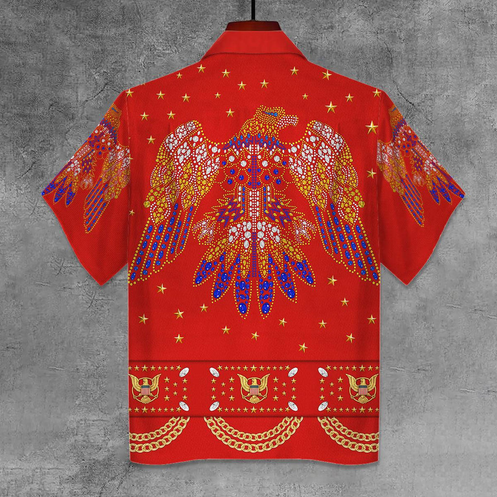 OodieGang Elvis Aloha from Hawaii Red Unisex Hawaii Shirt - OodieGang.com