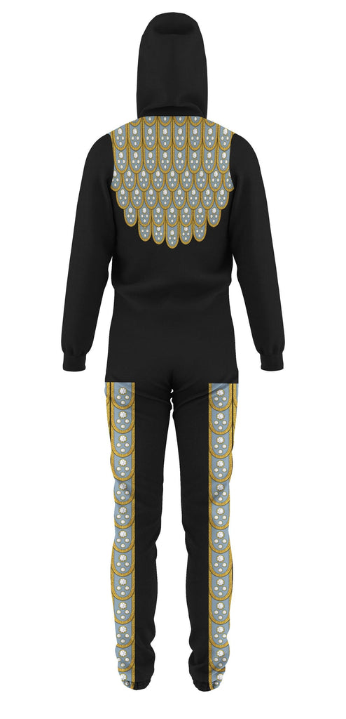 OodieGang Elvis Armadillo suit in Blue on Black jumpsuit Costume - OodieGang.com