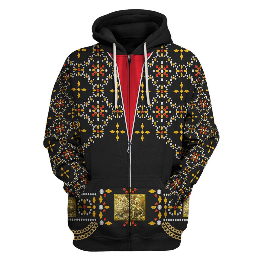 Oodiegang Elvis Black Conquistador Costume Hoodie Sweatshirt T-Shirt Sweatpants - Oodiegang.com