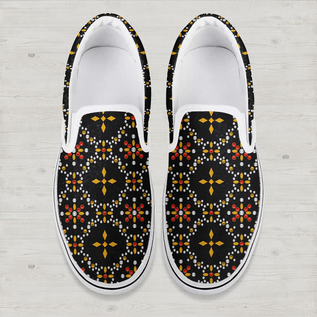 OodieGang Elvis Black Conquistador Slip On Shoes - OodieGang.com