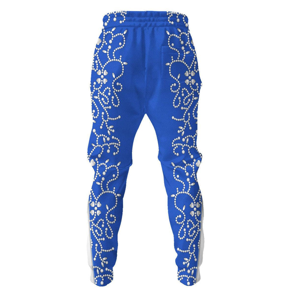 Oodiegang Elvis Blue Swirl Costume Hoodie Sweatshirt T-Shirt Sweatpants - Oodiegang.com