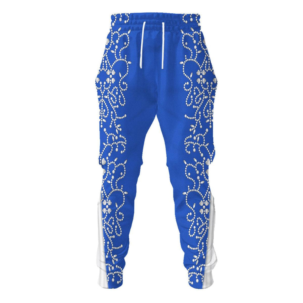 Oodiegang Elvis Blue Swirl Costume Hoodie Sweatshirt T-Shirt Sweatpants - Oodiegang.com