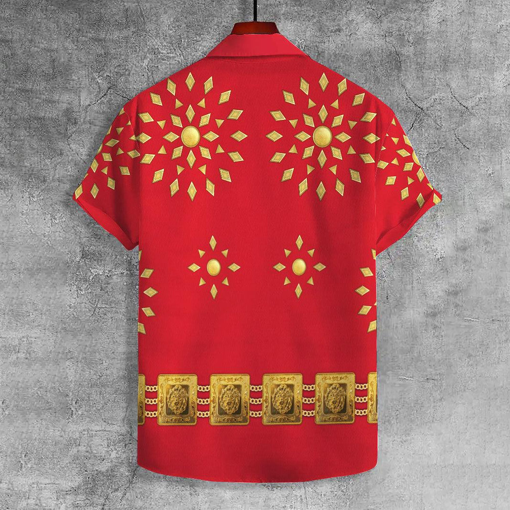 OodieGang Elvis Burning Love UNISEX CASUAL HAWAIIAN SHIRT - OodieGang.com