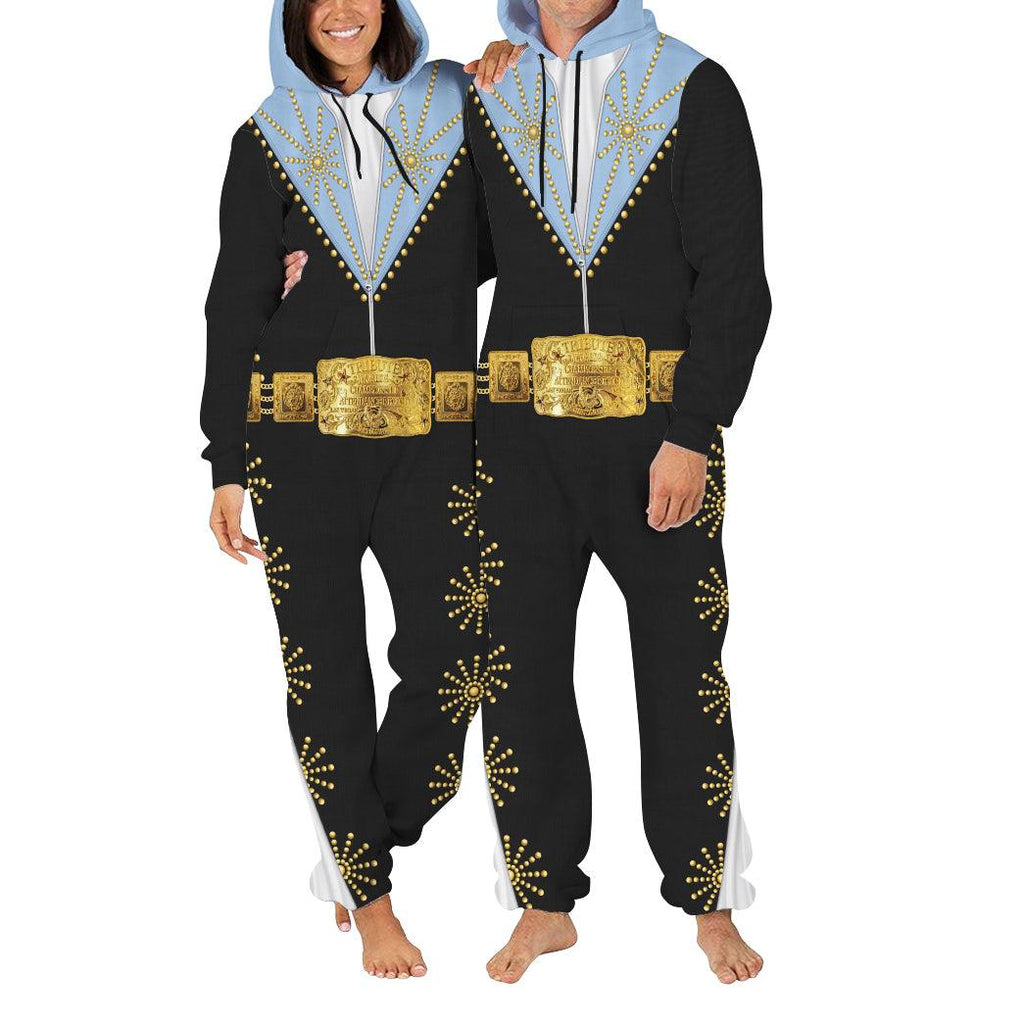 OodieGang Elvis Cisco Blue jumpsuit Costume - OodieGang.com