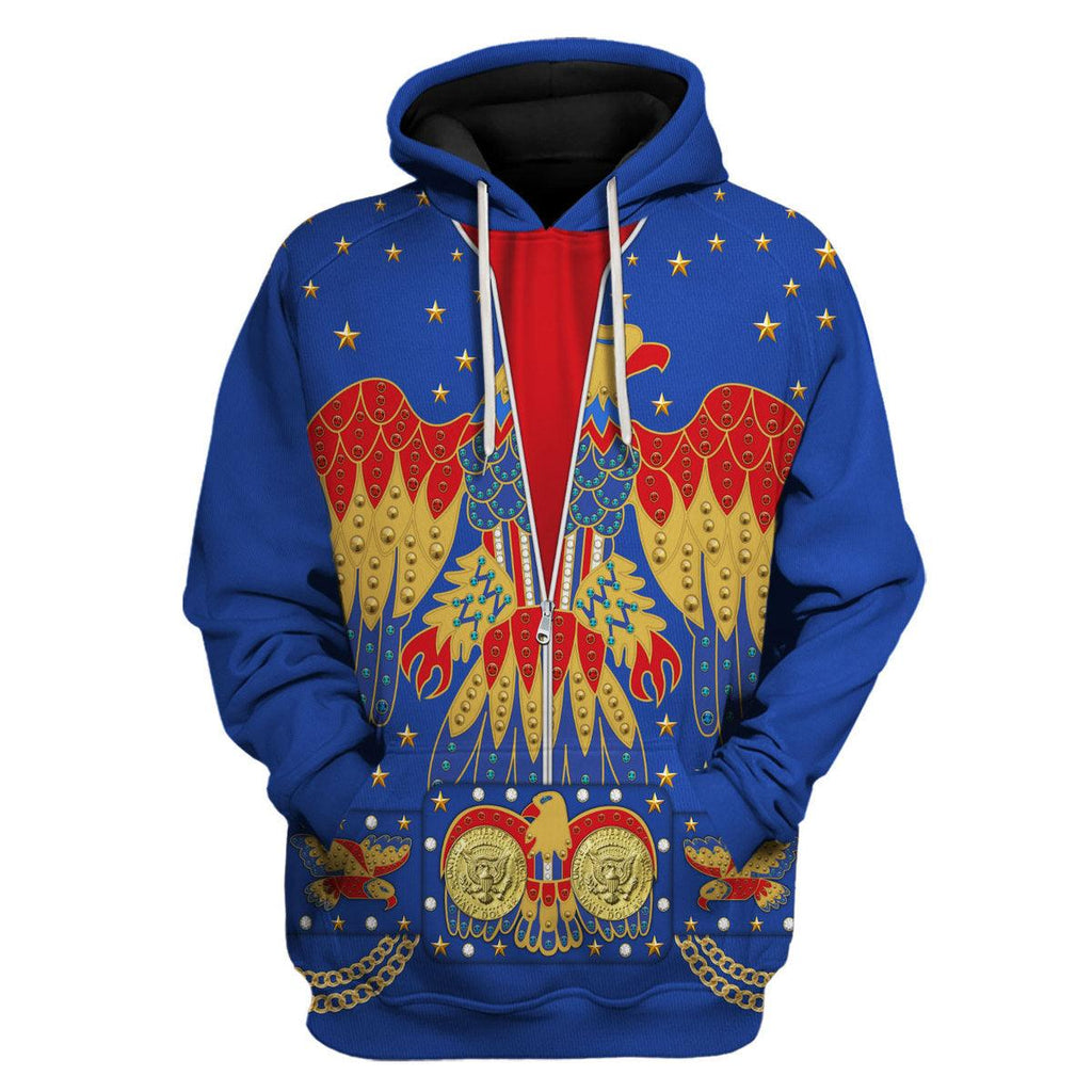 Oodiegang Elvis EAGLE Blue Costume Hoodie Sweatshirt T-Shirt Sweatpants - Oodiegang.com