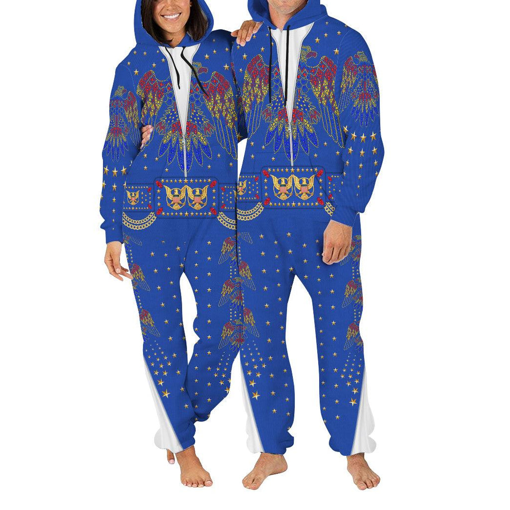 OodieGang Elvis EAGLE Blue jumpsuit Costume - OodieGang.com