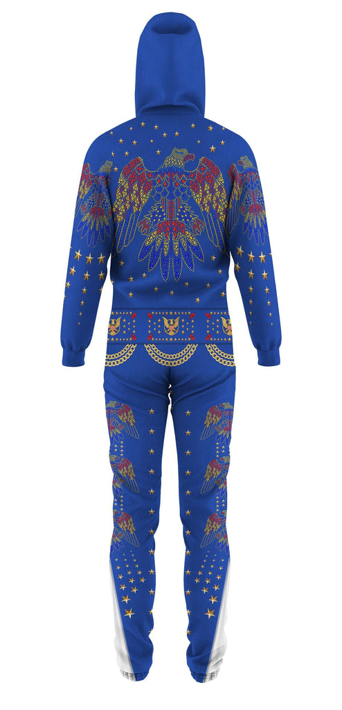 OodieGang Elvis EAGLE Blue jumpsuit Costume - OodieGang.com