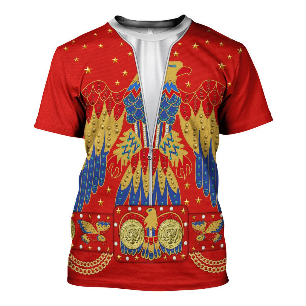 Oodiegang Elvis EAGLE Red Costume Hoodie Sweatshirt T-Shirt Sweatpants - Oodiegang.com