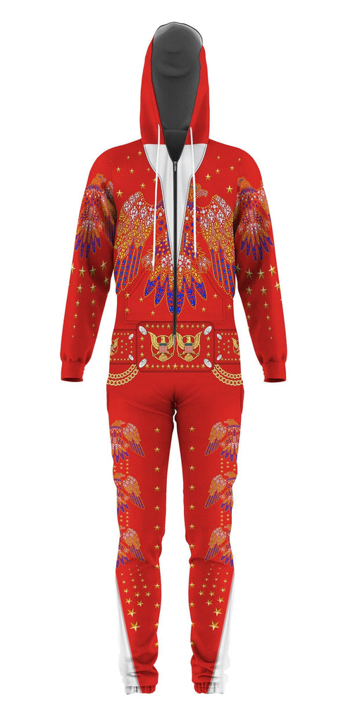 OodieGang Elvis EAGLE Red jumpsuit Costume - OodieGang.com