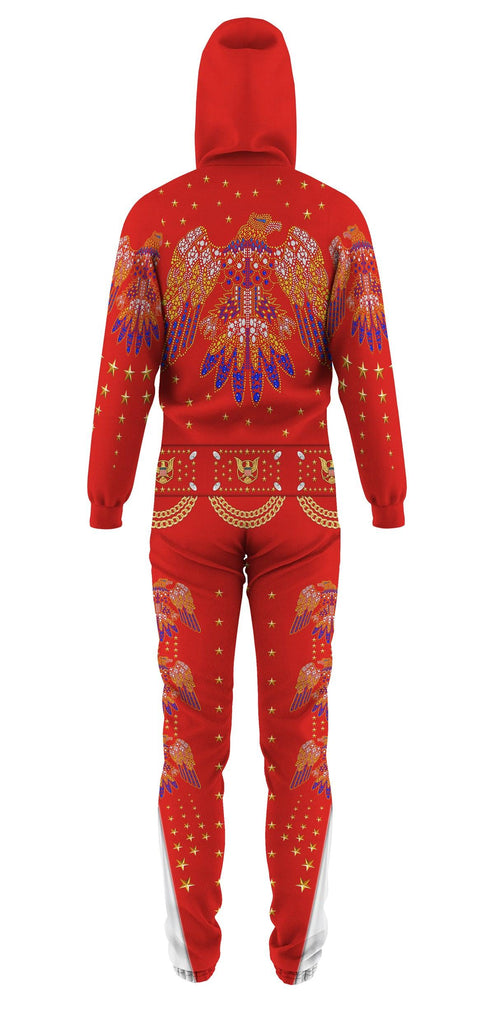 OodieGang Elvis EAGLE Red jumpsuit Costume - OodieGang.com