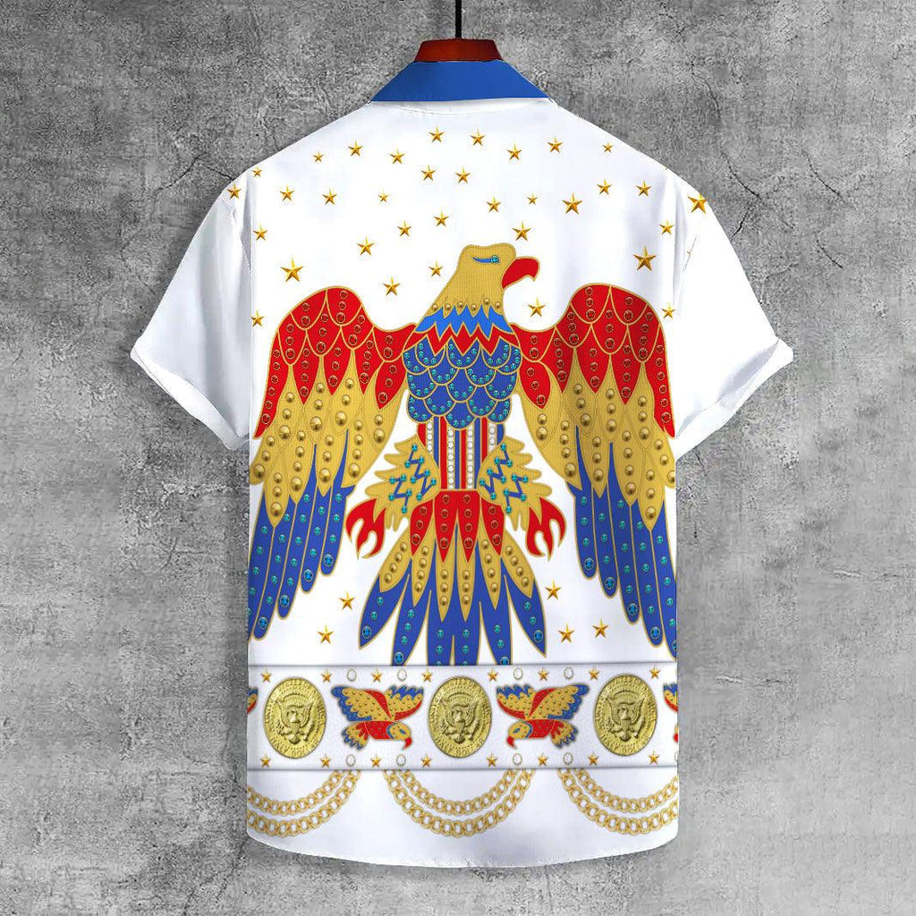 OodieGang Elvis EAGLE UNISEX CASUAL HAWAIIAN SHIRT - OodieGang.com