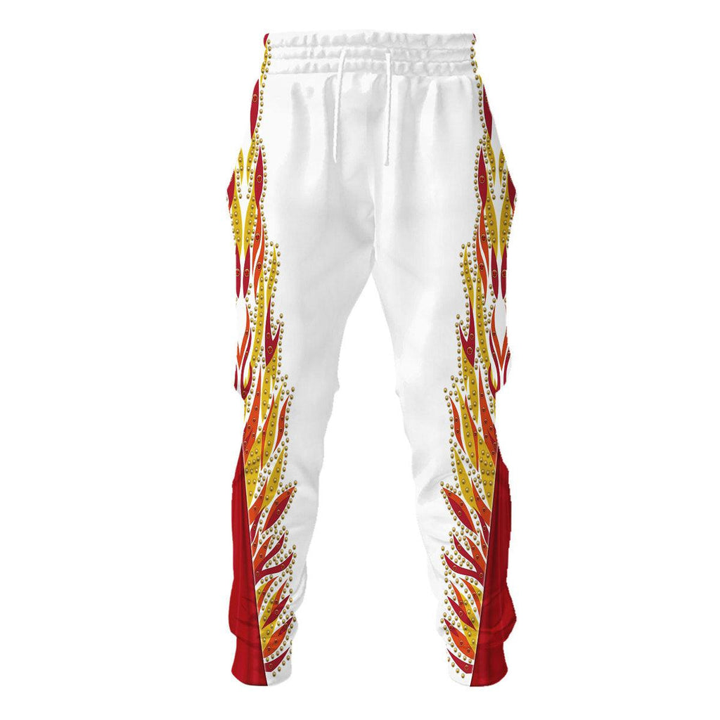 Oodiegang Elvis Flame Outfit Costume Hoodie Dress Swatpants - Oodiegang.com