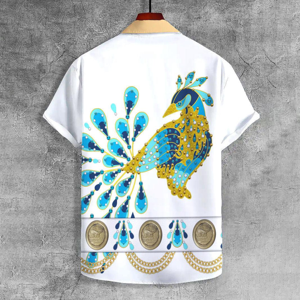 OodieGang Elvis Peacock UNISEX CASUAL HAWAIIAN SHIRT - OodieGang.com