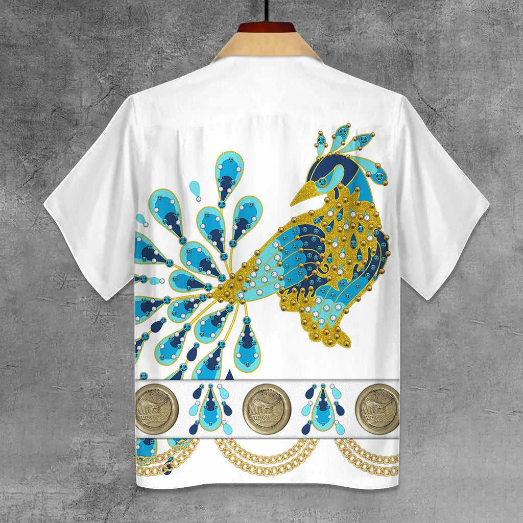 OodieGang Elvis Peacock Unisex Hawaii Shirt - OodieGang.com