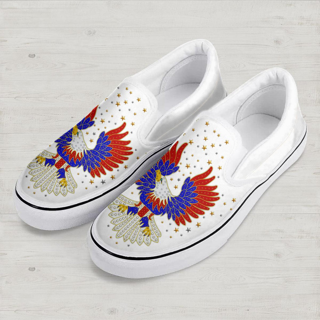 OodieGang Elvis Presley New Generation Eagle Slip On Shoes - OodieGang.com