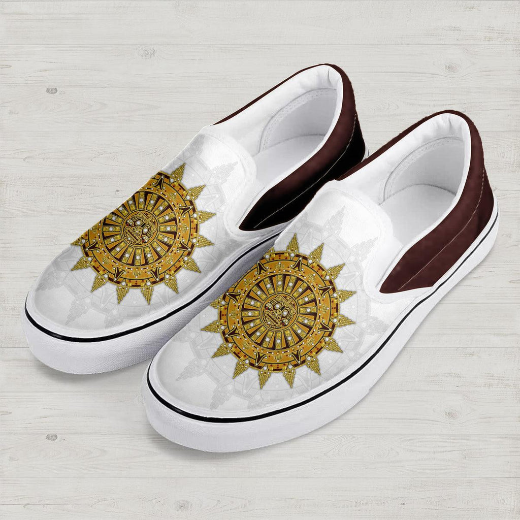 OodieGang Elvis Sun Dial Slip On Shoes - OodieGang.com